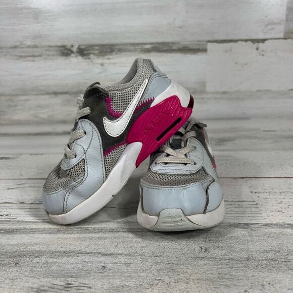 Nike Air Max 90 Emcee LTR Shoes Gray Purple Toddler Kid's Sneakers US‎ 9C - Picture 5 of 8